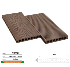 Outdoor floor S3D701 Coffee